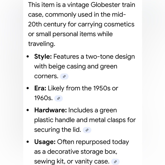 Vintage Retro 50’s 60’s Globester Train Case travel decor unique rare - Picture 11 of 11